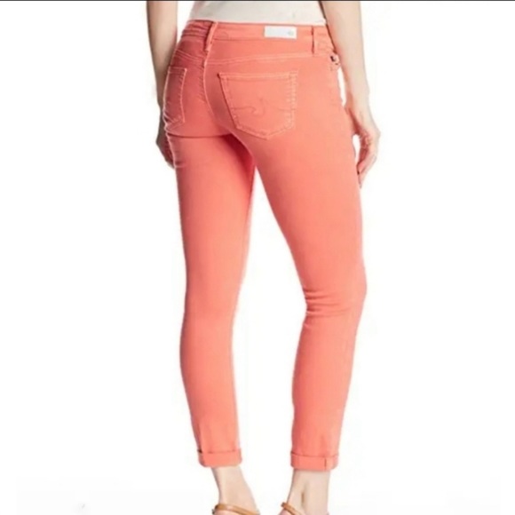 Adriano Goldschmied Stilt Roll-Up Papaya Jeans 27 NWT - Picture 3 of 13